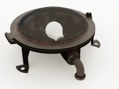 RMS Titanic Deck Lamp 3D model