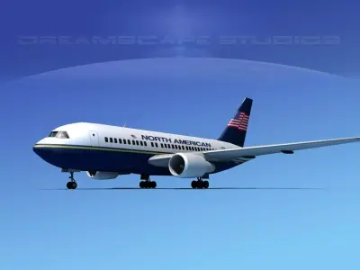 Boeing 767-100 North American 3D model