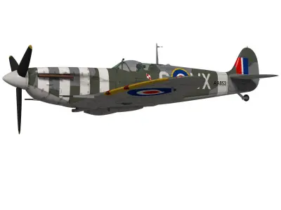 Supermarine Spitfire Mk-Vb 3D model purchase