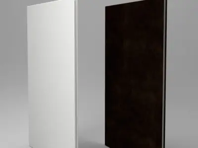 White and Brown Leaflet -LOW POLY Low-poly 3D model