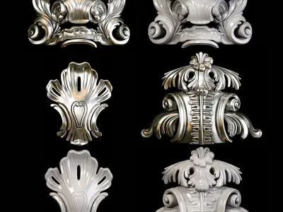 Collection of 40 classic carvings Part 2 3D model