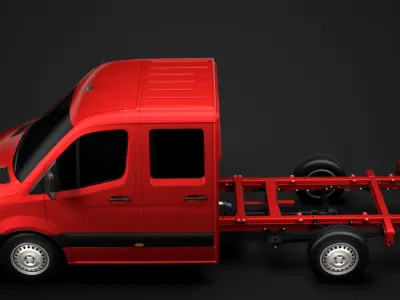 Mercedes Sprinter Chassis Crew Cab L2 RWD 2020 3D model