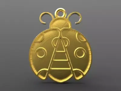 ladybug pendant 3D print model