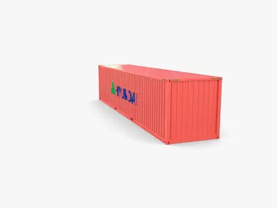 40ft Shipping Container Hyundai 3D model