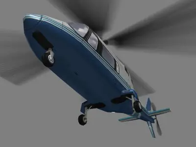 Agusta Helicopter V5 Low-poly 3D model