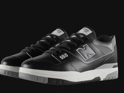 New Balance 550 Black 3D model