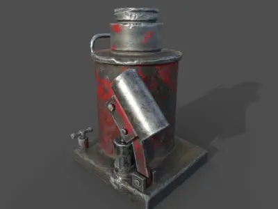 Vehicle Jack Low-poly 3D model