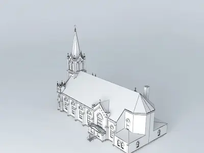 City Church Free 3D model