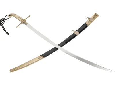 Mameluke Sword  Low-poly 3D model