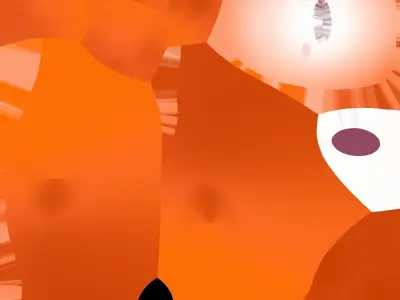 airplane orange submarine Low-poly 3D model