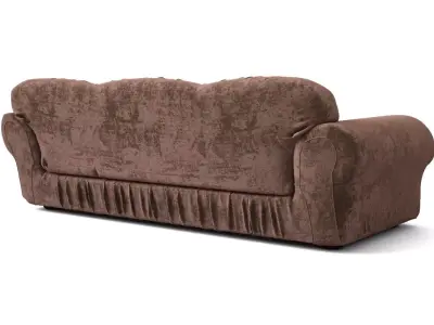 Sofa with pleats Free 3D model