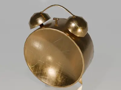 clock  Low-poly 3D model