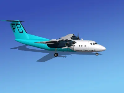 Dehavilland DHC-7 Freeman Charter 3D model
