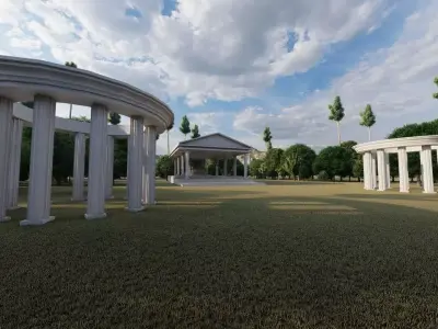 Historical temple-place of worship 3D model