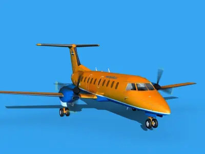 Embraer EMB120 RegionAvia RU 3D model