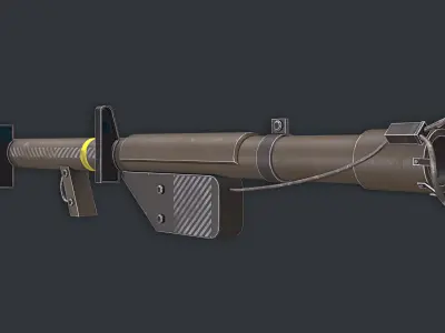 Rocket Launcher Game Ready 8 Low-poly 3D model