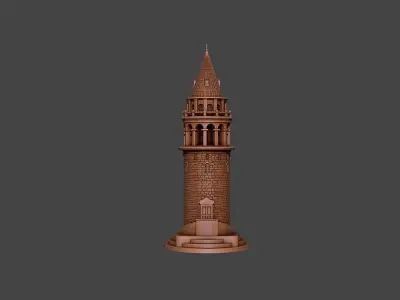 Galata Tower 3D print model