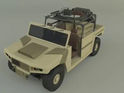Arquus areg military vehicle 3D model