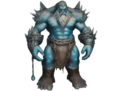 Frost Giant Monster Low-poly 3D model