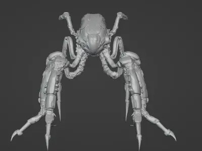 Dark Techno Arachknight Legs - STL for 3D Printing 3D print model