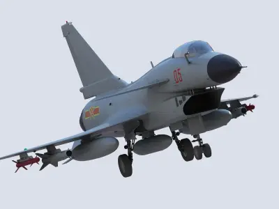 Chengdu J10 Fighter 3D model