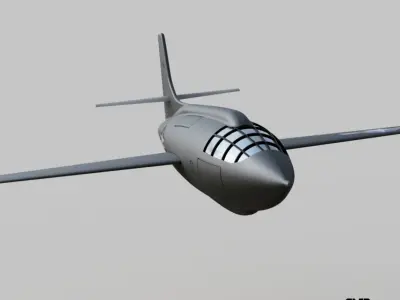 BELL X-1 A - 3D print scale model -STL 3D print model
