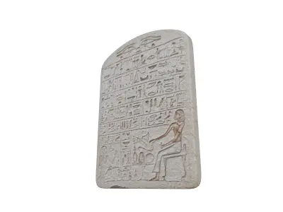 Ancient Egyptian Offering Inscription Tablet Middle Kingdom Era 3D model