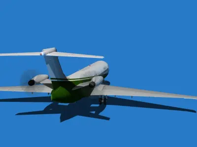 Boeing 7X7-1 Jet Fan V103 3D model