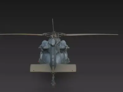 UH-60 Black Hawk Helicopter High Detail 3D Model 3D model