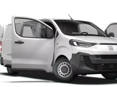 Fiat Scudo Van L3 HQ Interior 2025 3D model