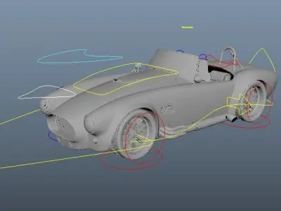 Car vehicle free rigged practice Free 3D model