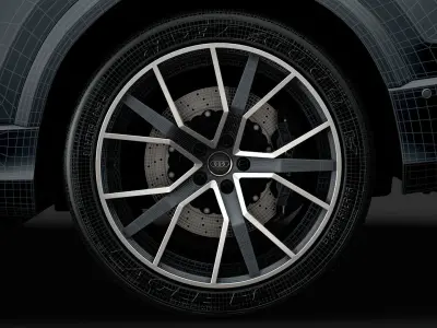 Audi SQ8 TDI 2020 wheel 3D model