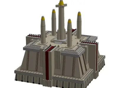 Jedi Temple Building 3D print model