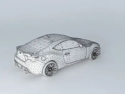 Subaru BRZ FA20 2014 Free 3D model