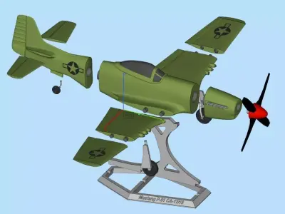  MUSTANG P51 CA-17 3D print model