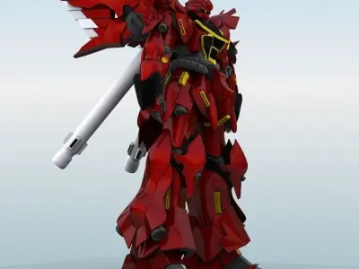 MSN-06S Sinanju Ver Ka 3D model
