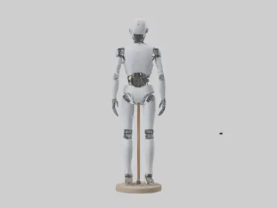 Robot version of a tailor model Low-poly 3D model
