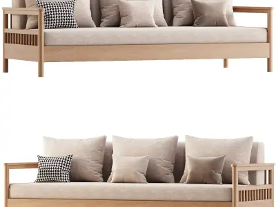 Tribeca Outdoor Three Seater Sofa 3D model