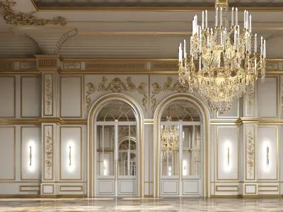 Classical Historic Interior 3D model