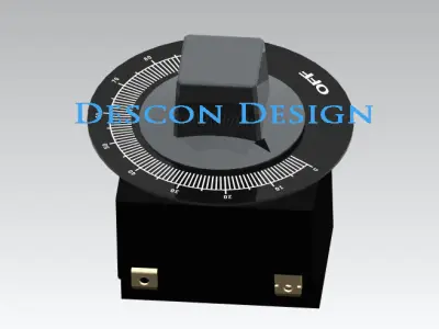 Thermostat decon design timer Free 3D model