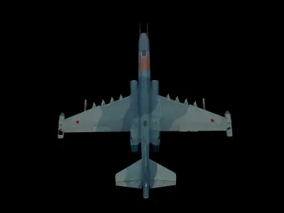 Su-25 Frogfoot Low-poly 3D model