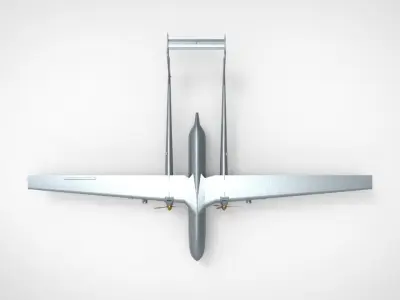 TAI Anka Turkish Drone UAV 3D model