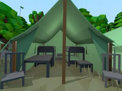 Furniture pack Free low-poly 3D model buy