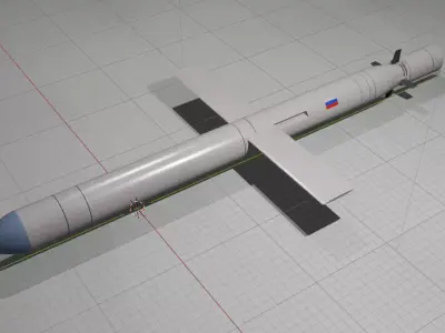 MISIL 3M-54E1 KALIBR  Low-poly 3D model