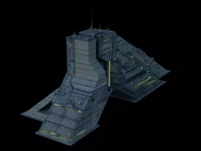Cyberpunk Building 8 Low-poly 3D model purchase