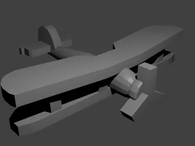 British Fairey Swordfish Torpedo Bomber Aircraft Free 3D print model