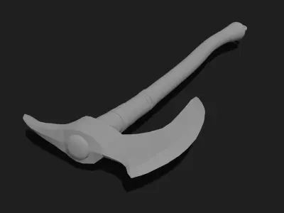 Viking axe 6 Low-poly 3D model