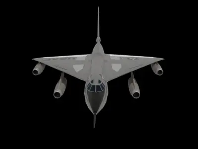 Convair B 58 Strategic Bomber 3D model