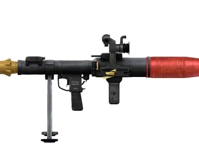 Handheld Anti Tank Grenade Launcher RPG7 Low-poly 3D model