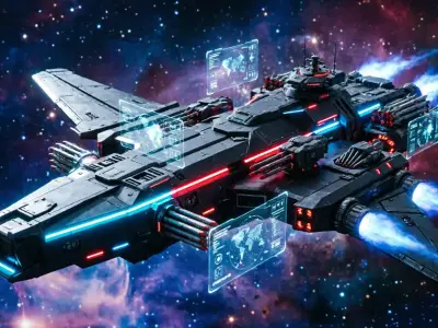 Heavy Assault Starship KL-517 3D model